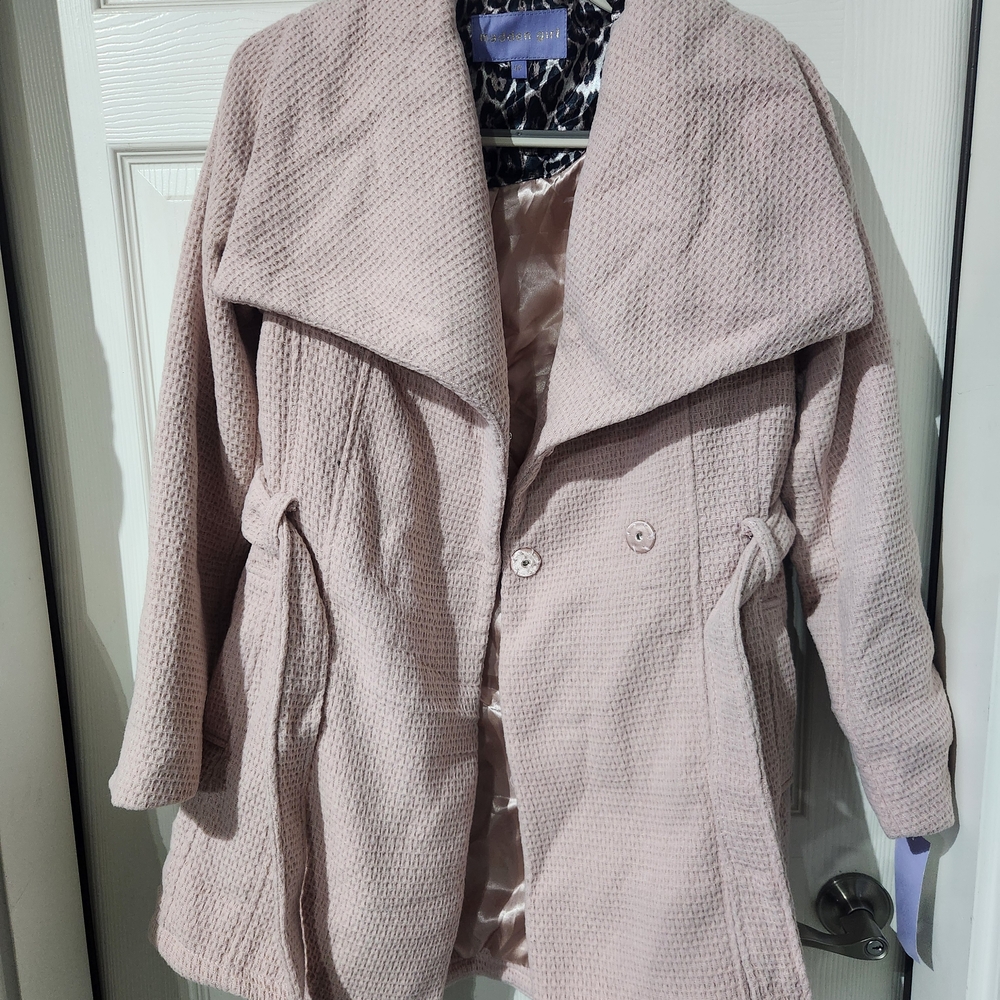 Madden Girl Blush Trench Coat